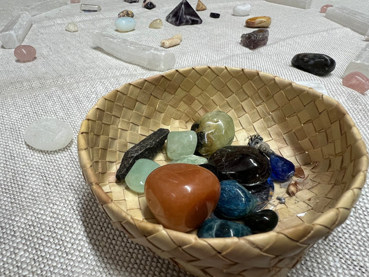 Photo of a bowl of crystals